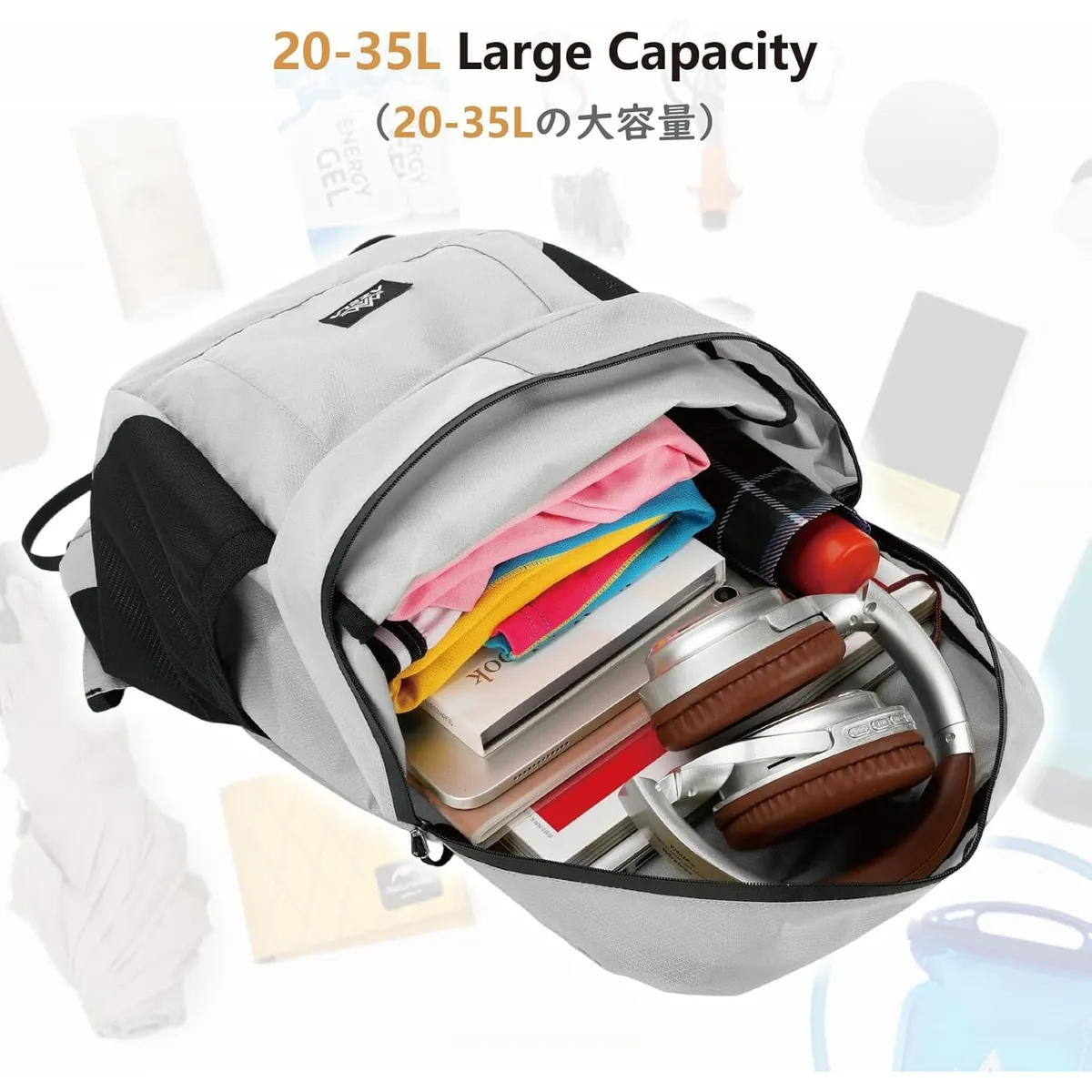 Lightweight Foldable Backpack (20L) – Packable Travel Daypack for Hiking, Beach & School – Water-Resistant & Compact Storage – Black