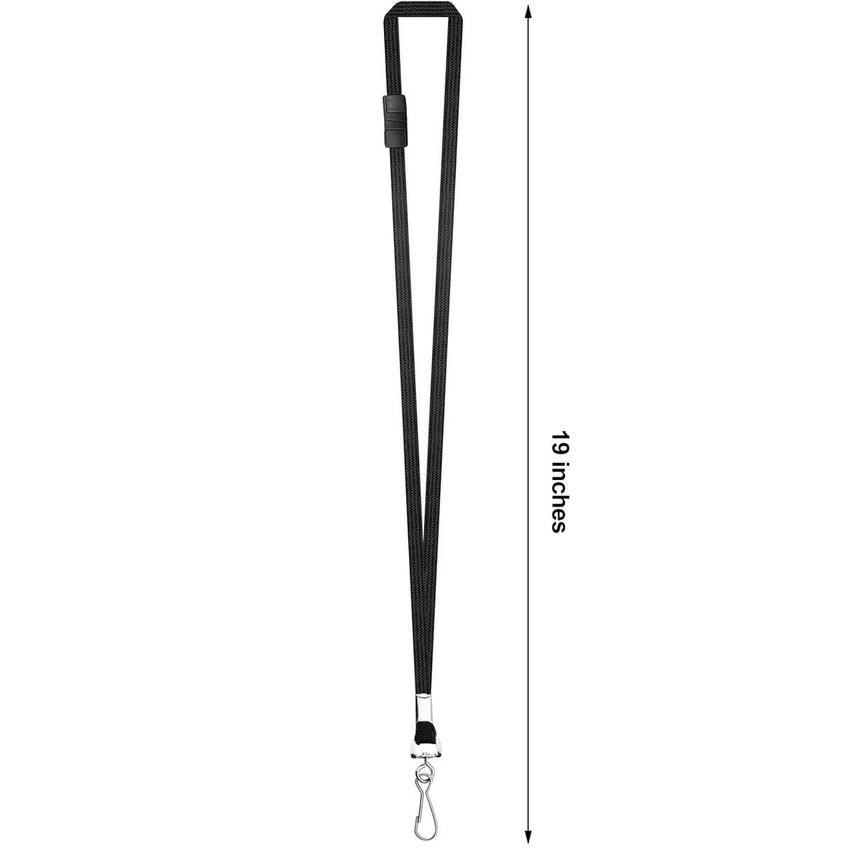 Complete ID Badge Holder & Lanyard Set – Vertical Waterproof PVC Case with Breakaway Safety Lanyard  – Professional ID Kit for Office, School & Events