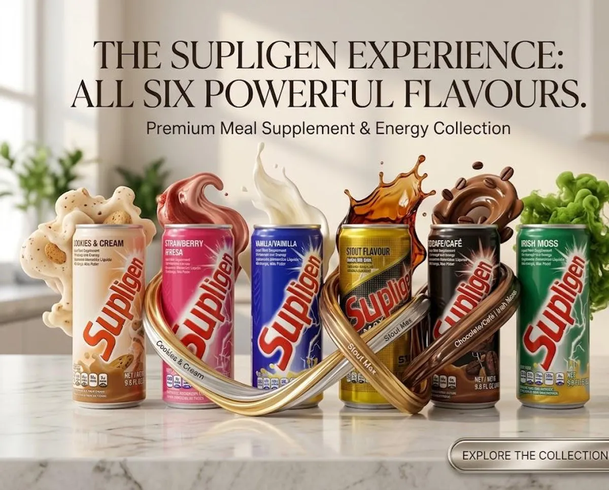 SUPLIGEN NUTRITION DRINK HIGH ENERGY PROTEIN MILK BEVERAGE 290ML MIX OF FLAVORS FAMILY PACK LIQUID MEAL REPLACEMENT ENERGY DRINK 24 BOTTLES