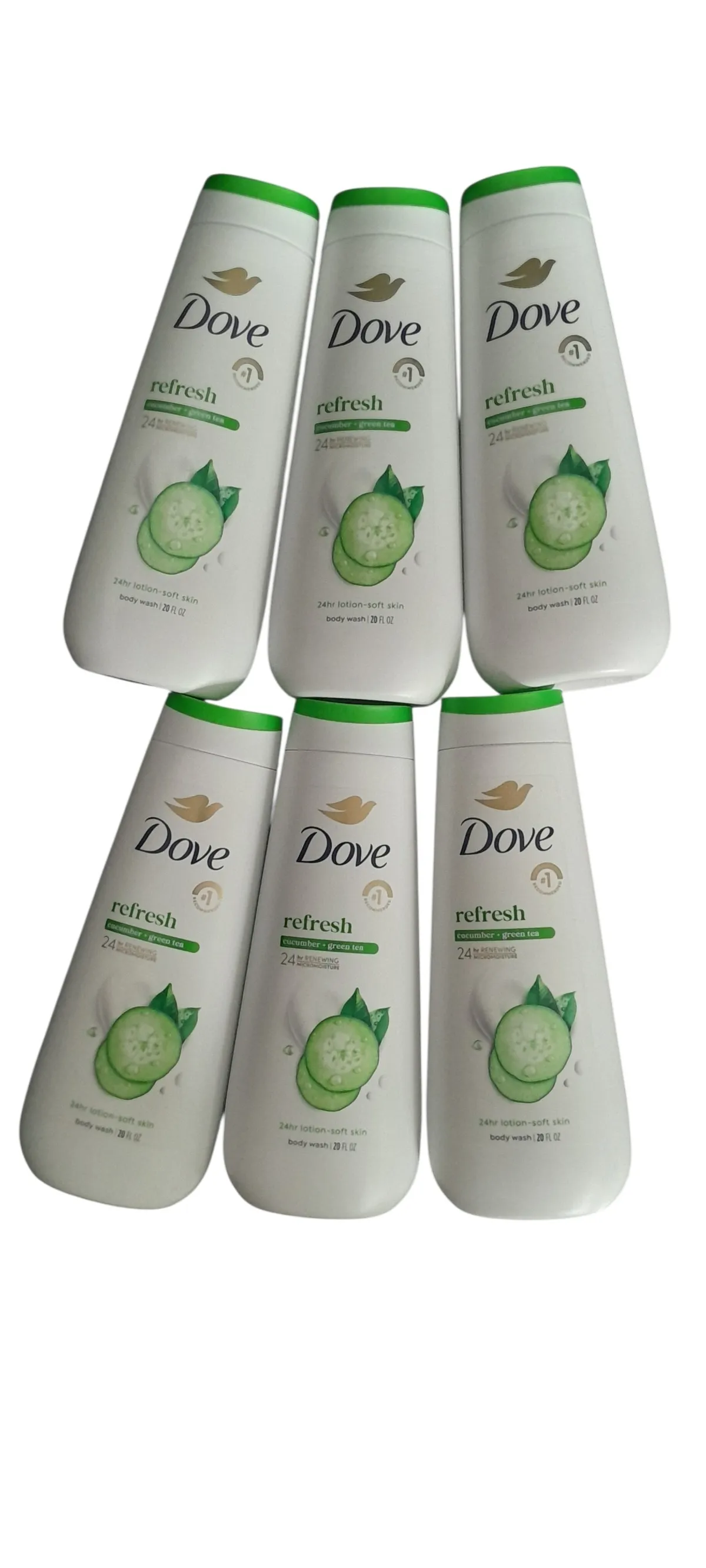 DOVE BODY WASH (6) WHOLESALE 20FL OZ.