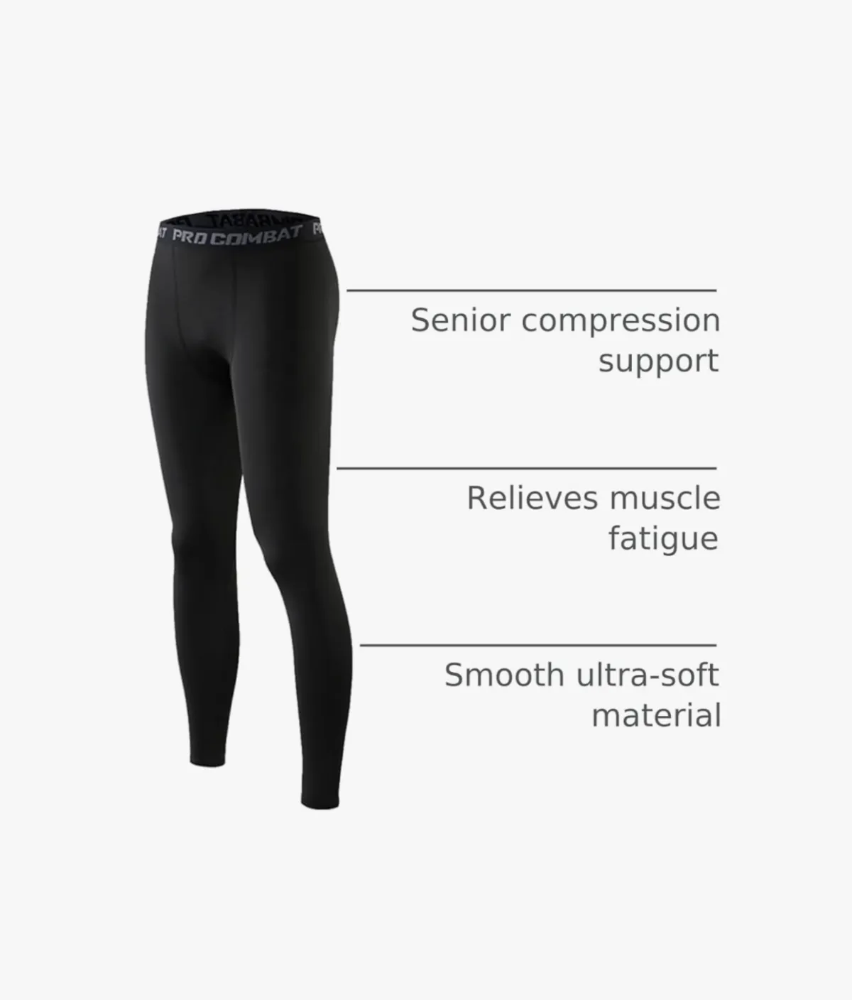 Men's Compression Pants Athletic Tight,Leggings Base Layer Bottoms For Running Workout Sports Yoga Basketball - Size L