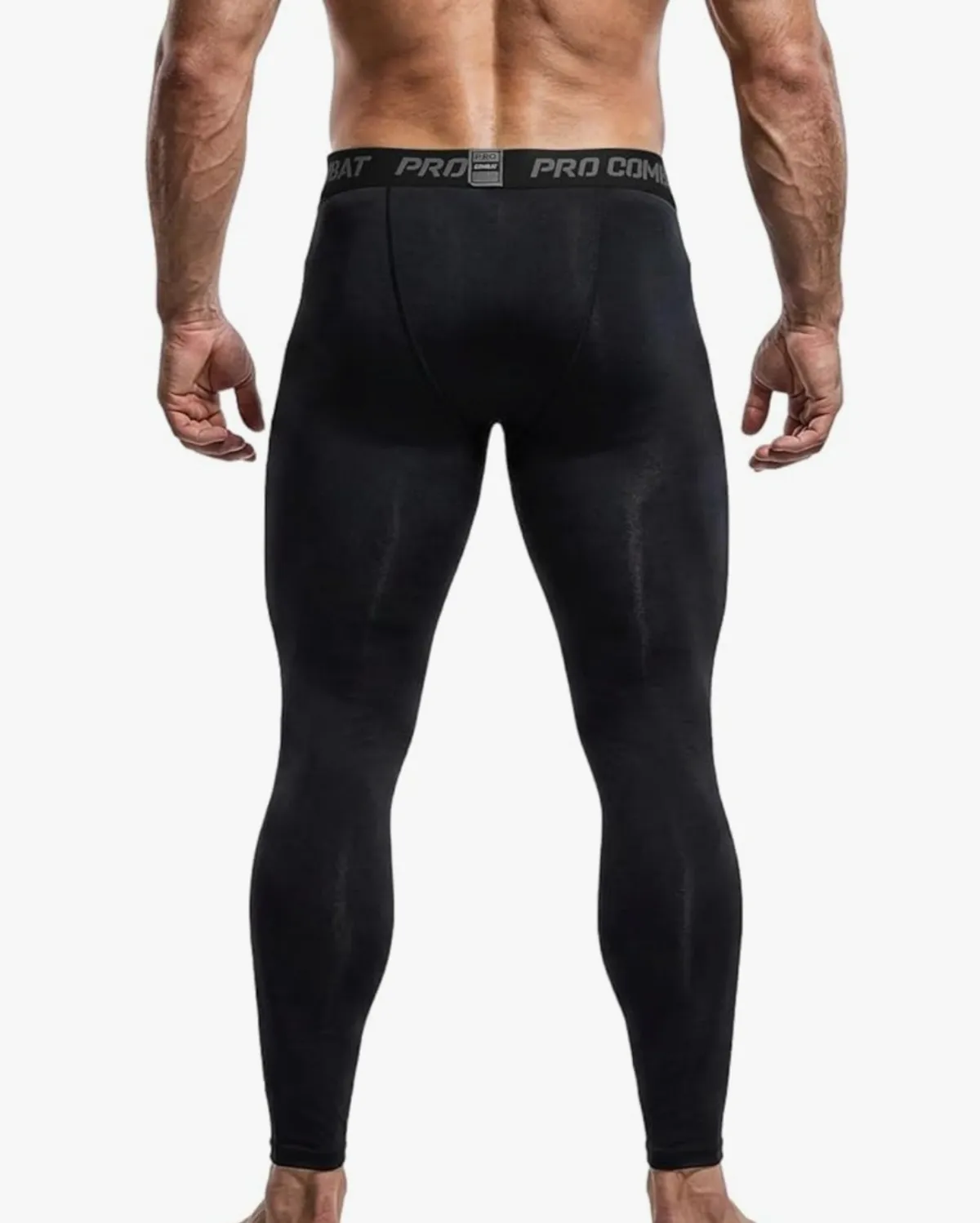 Men's Compression Pants Athletic Tight,Leggings Base Layer Bottoms For Running Workout Sports Yoga Basketball - Size L
