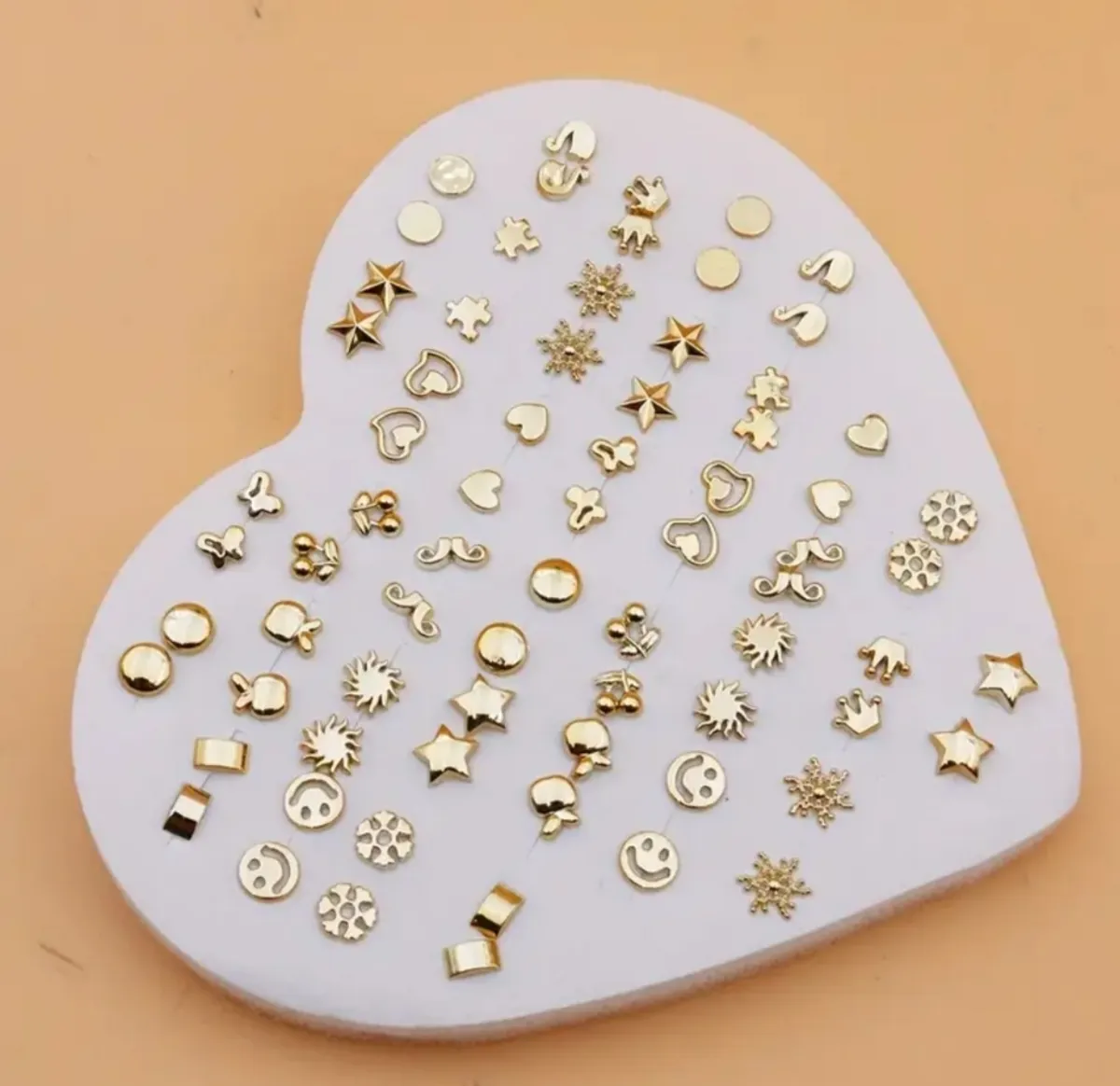 36 Pairs of Easy Fashion Versatile Random Mixed Style Plastic Women's Stud Earrings Set