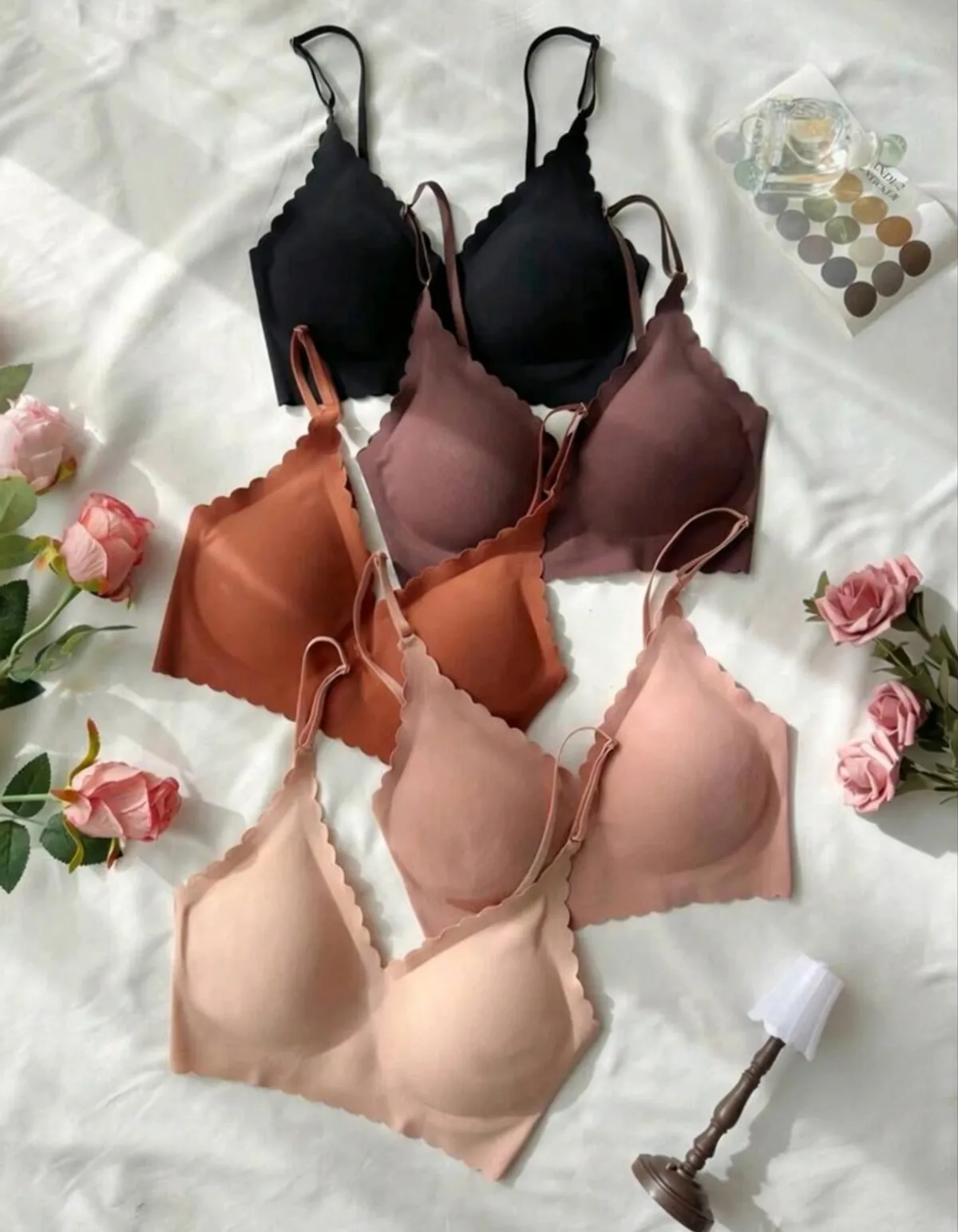 5PCS /Set Seamless Sticky Bra  For Women - Size S