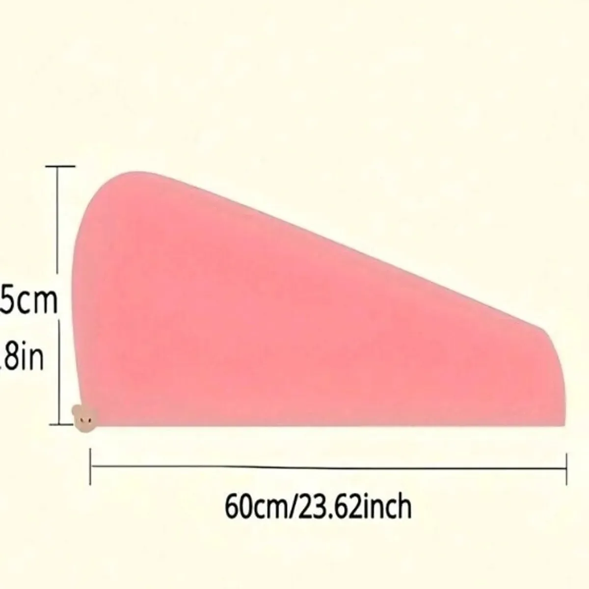 1 Piece Women's Pink Microfiber Towel Cap