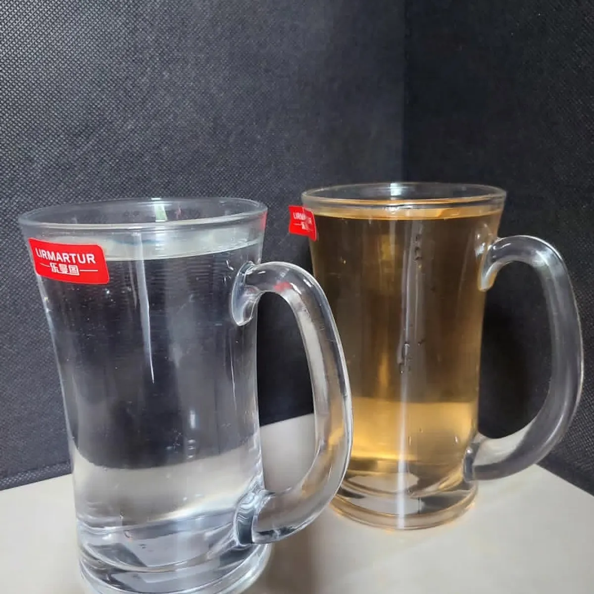 Set of 2 Glass 20oz Beer Mug , Plain Beer Mug