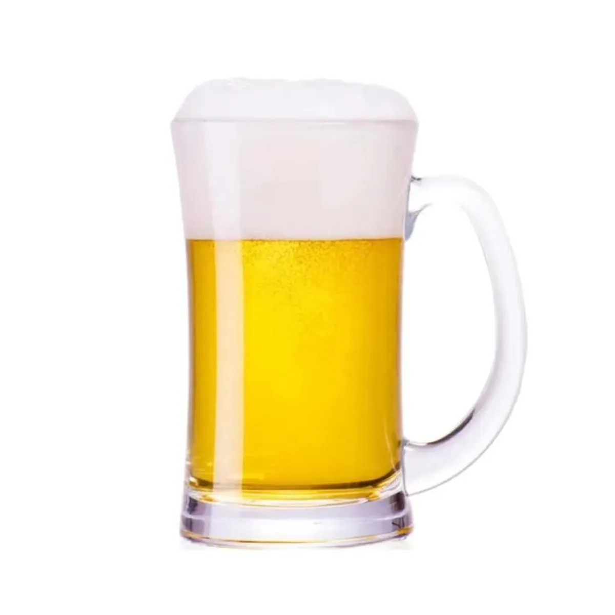 Set of 2 Glass 20oz Beer Mug , Plain Beer Mug