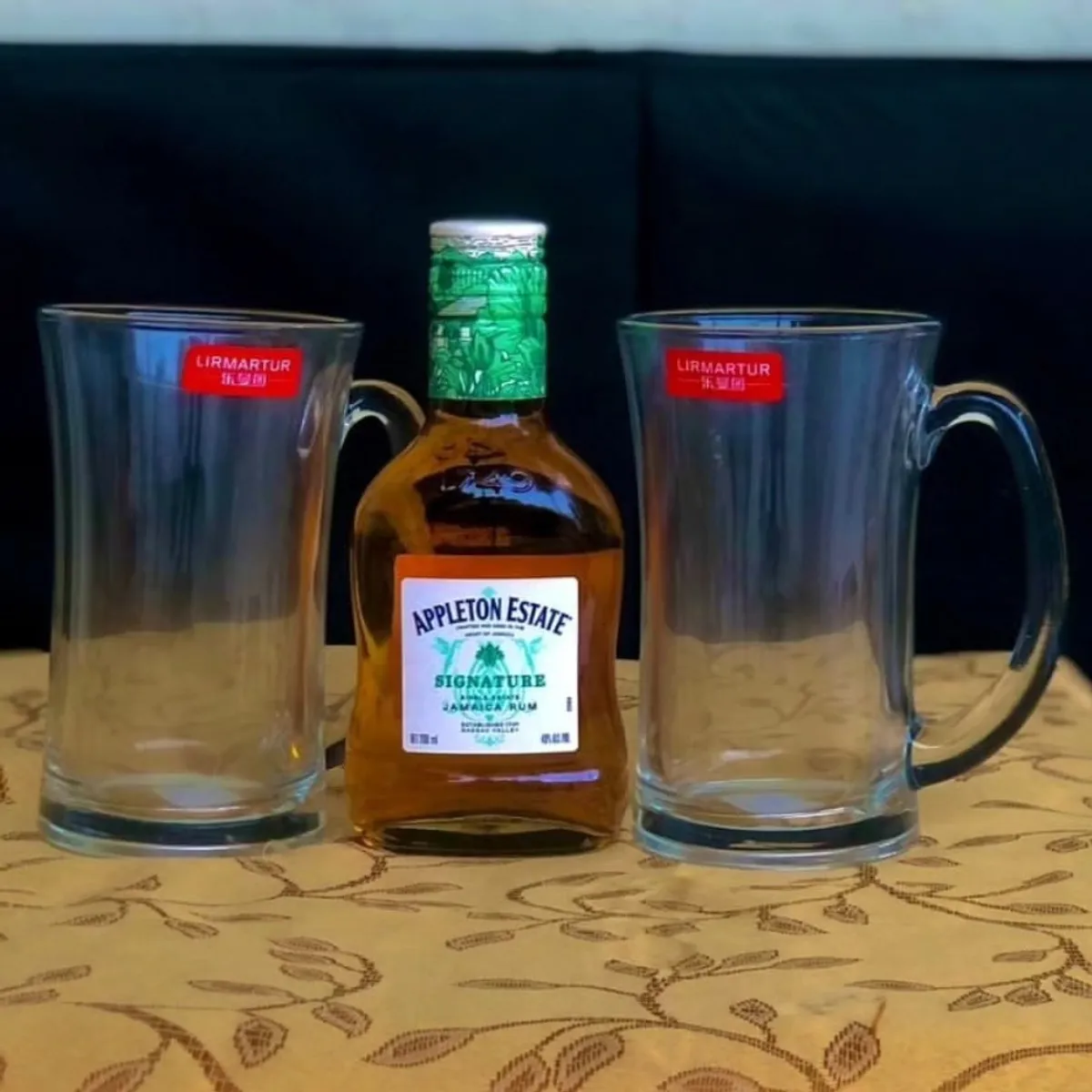 Set of 2 Glass 20oz Beer Mug , Plain Beer Mug