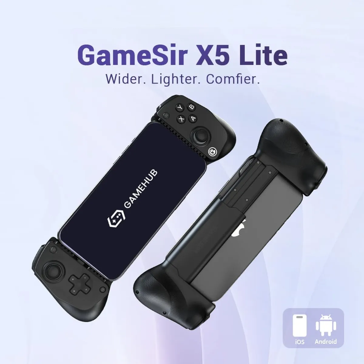 GameSir X5 Lite Mobile Gaming Controller for Android & iPhone 15/16 Series (USB-C), BLK