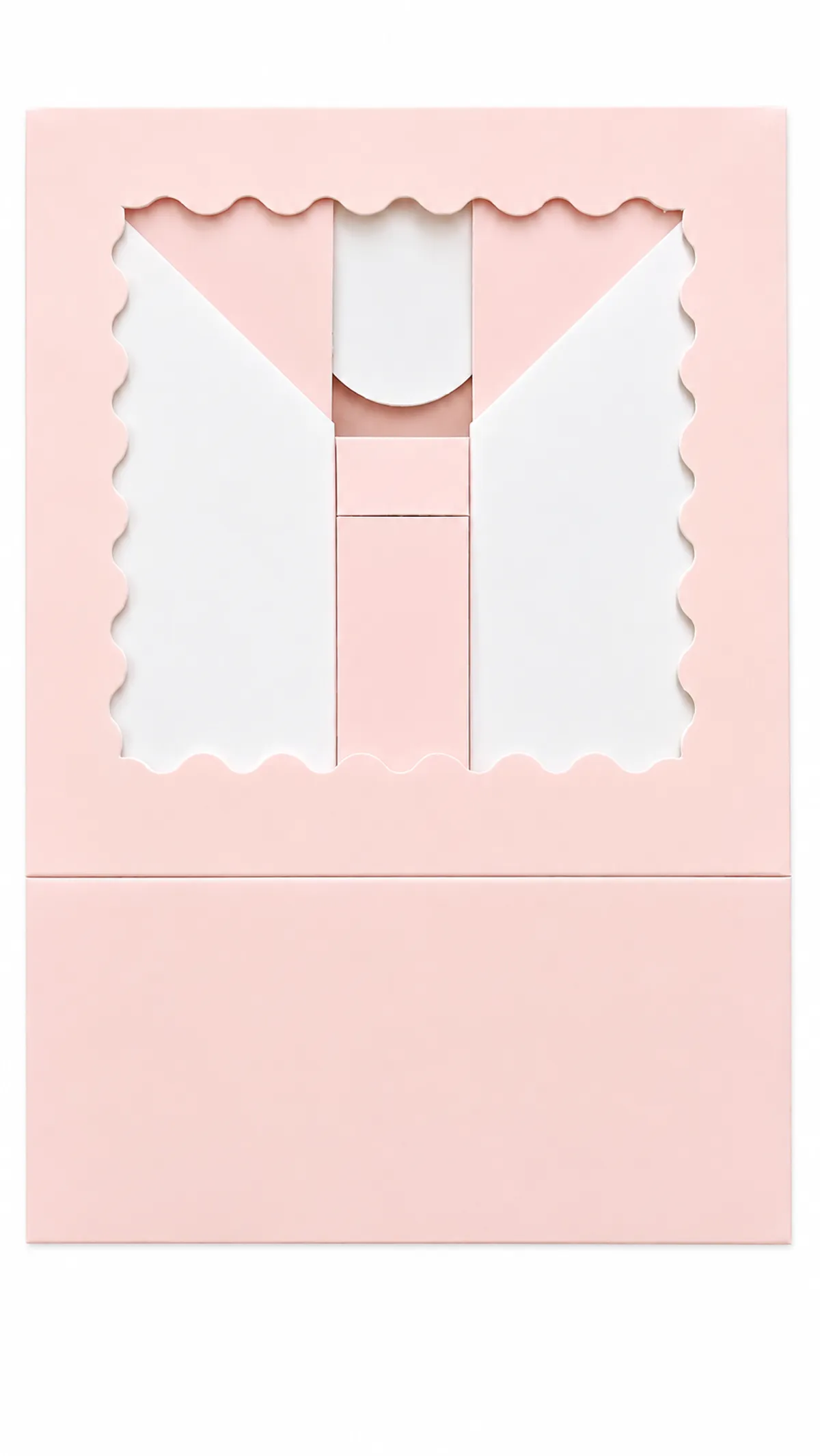 Pink Cake Box with Window  6x6x2.5 Inches | Bundle of 5 | Bakery Pastry Cookie Box for Desserts & Gifts