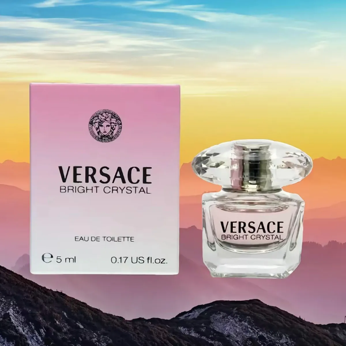 Versace Bright Crystal Eau de Toilette Mini Perfume 5ml – Authentic Travel Size