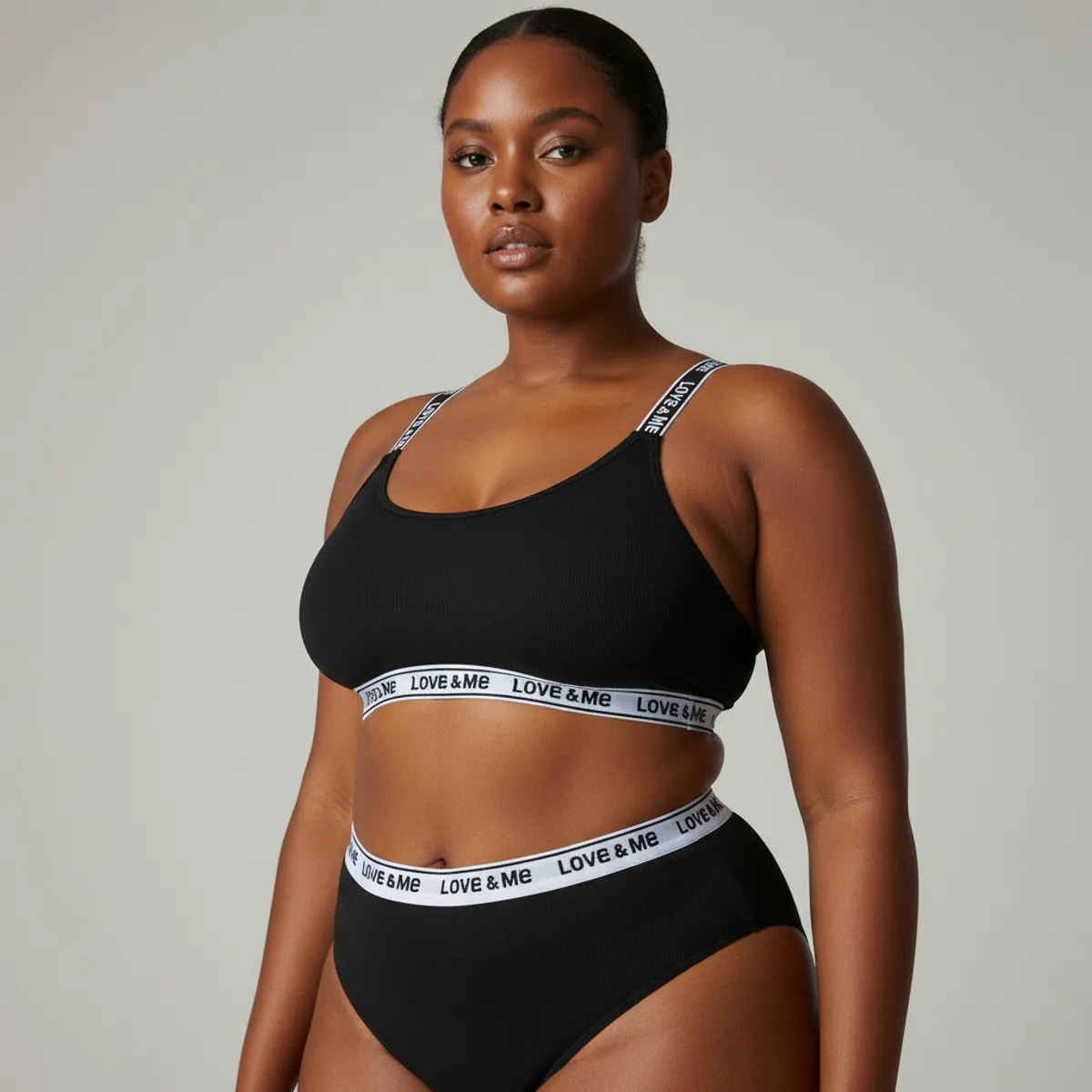 Love & Me Bra And Panty Set  - Size L