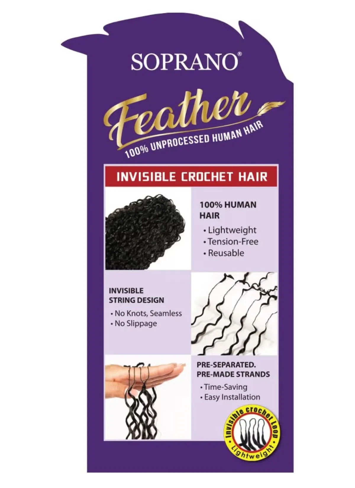 Soprano Feather crochet Burmese curl