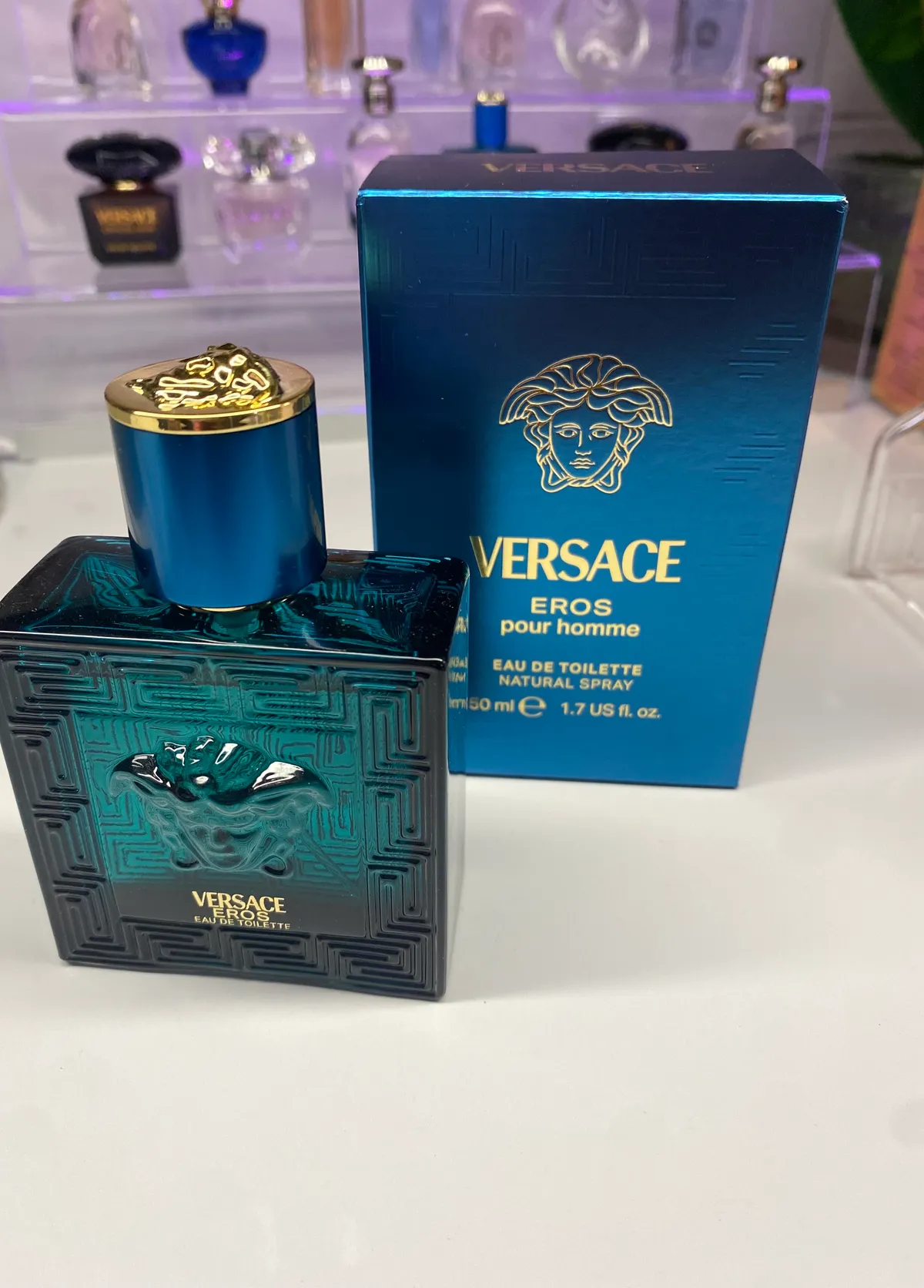 Versace Eros Eau de Toilette 50ml – Authentic Men’s Fragrance