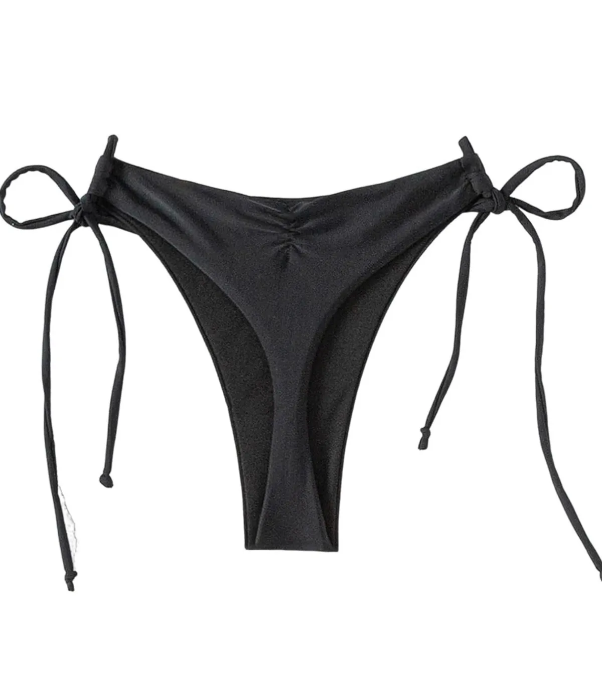 Women's 2PC Solid Color Minimalist Tie Swimsuit Bottom - Size M