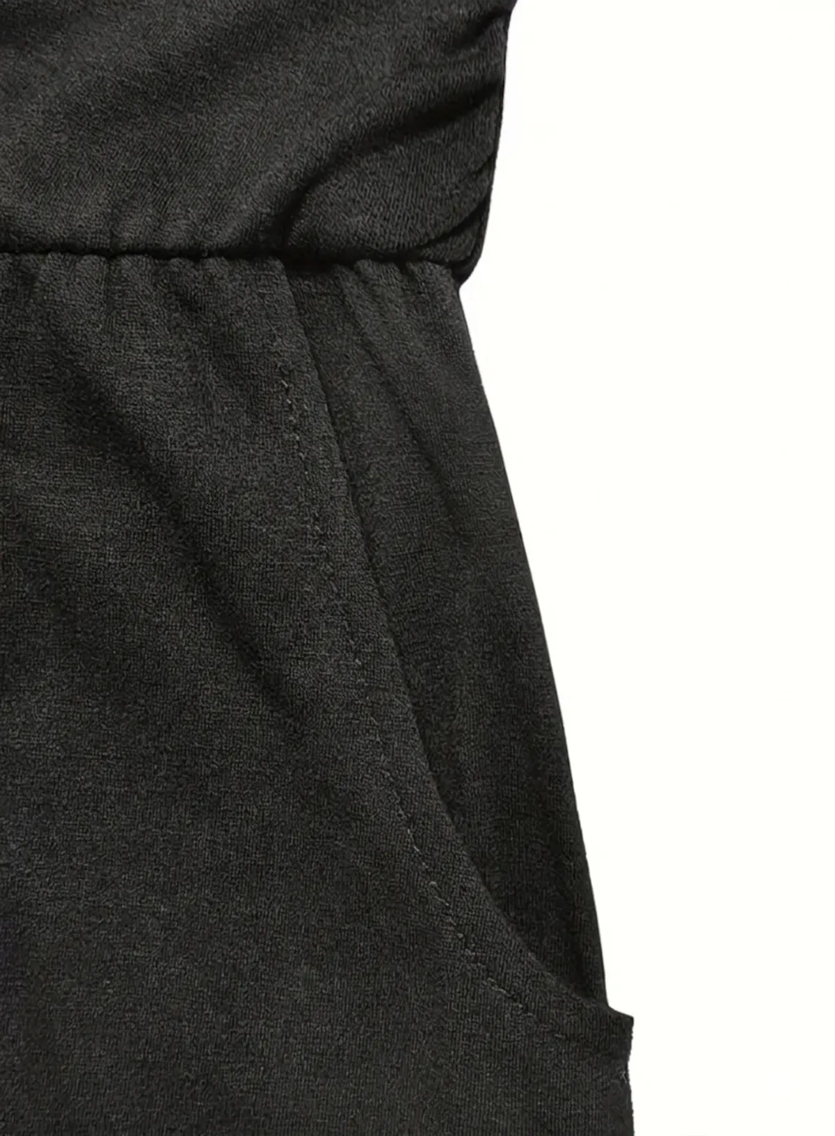 Fashionable And Comfortable Stretch High-End Tank Top With Double Pockets And Solid Women's Jumpsuit - Size 3XL