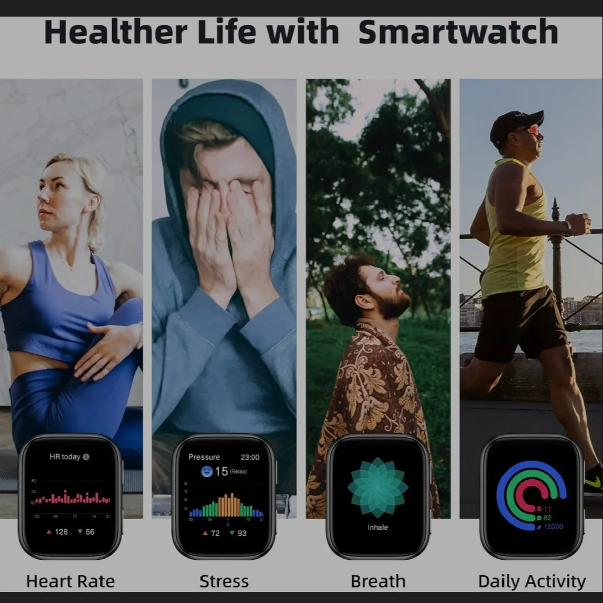 Black S9 model smartwatch