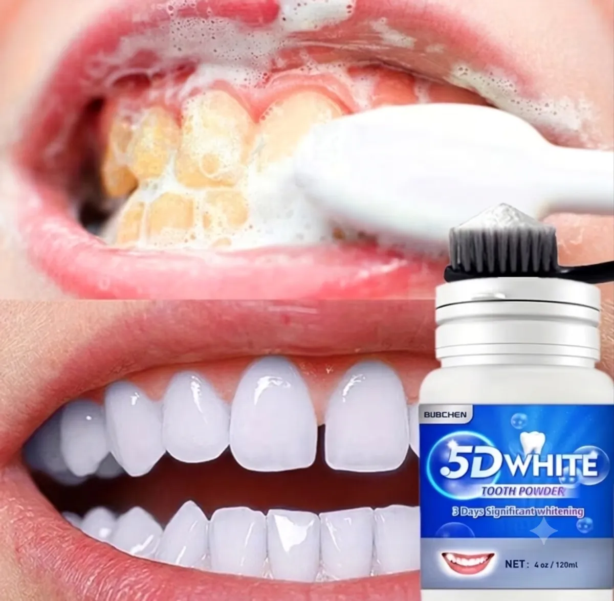 1 Bottle 120ML Magic Natural Teeth Powder Pearl Tooth Brushing Powder