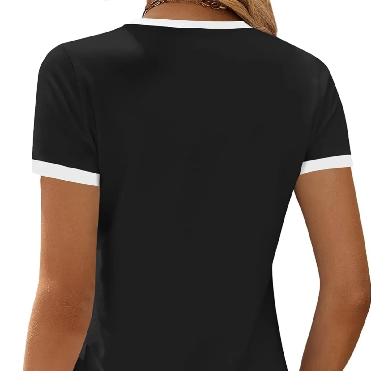 Women's  Basic Short Sleeve T-Shirt-Size S