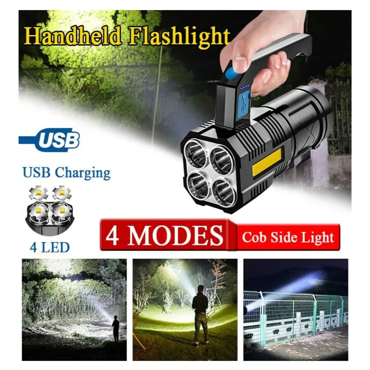 USB Rechargeable Flashlight