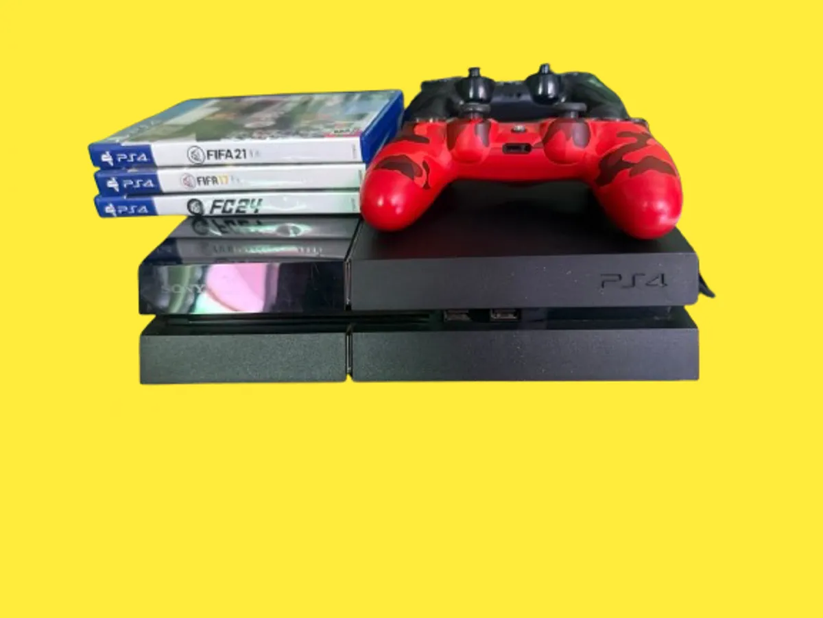 🎮 PlayStation 4 Console Bundle – 2 Controllers + Games