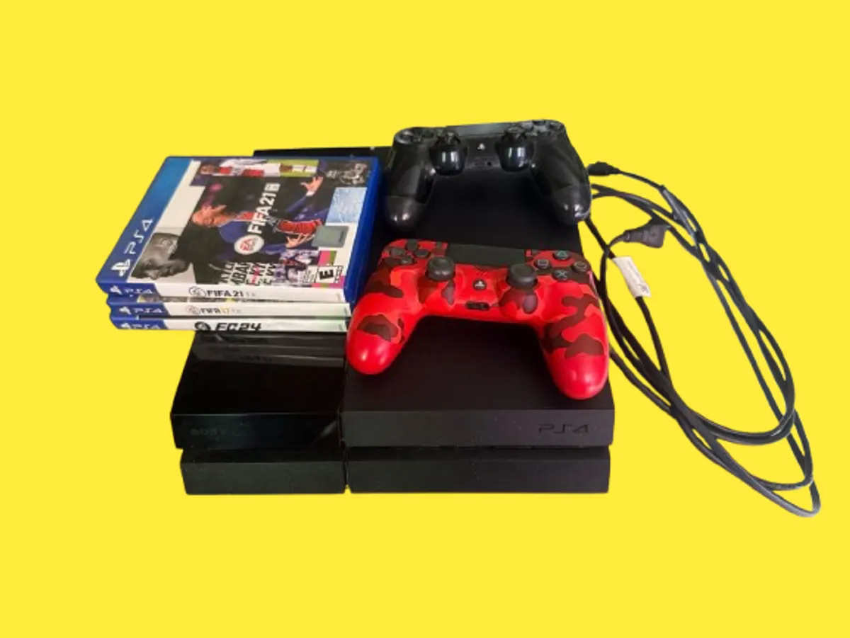 🎮 PlayStation 4 Console Bundle – 2 Controllers + Games