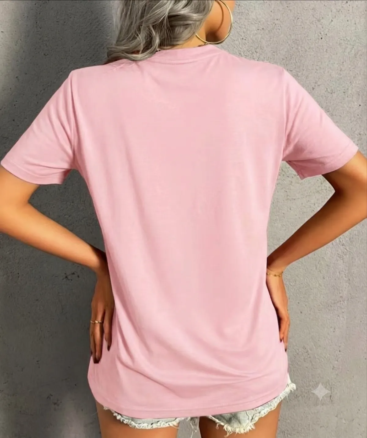 Women's Short Sleeve Round Neck T-Shirt With  - Letter Chart Print  Casual Blouse For Casual Attire, Machine Washable Top -Size M