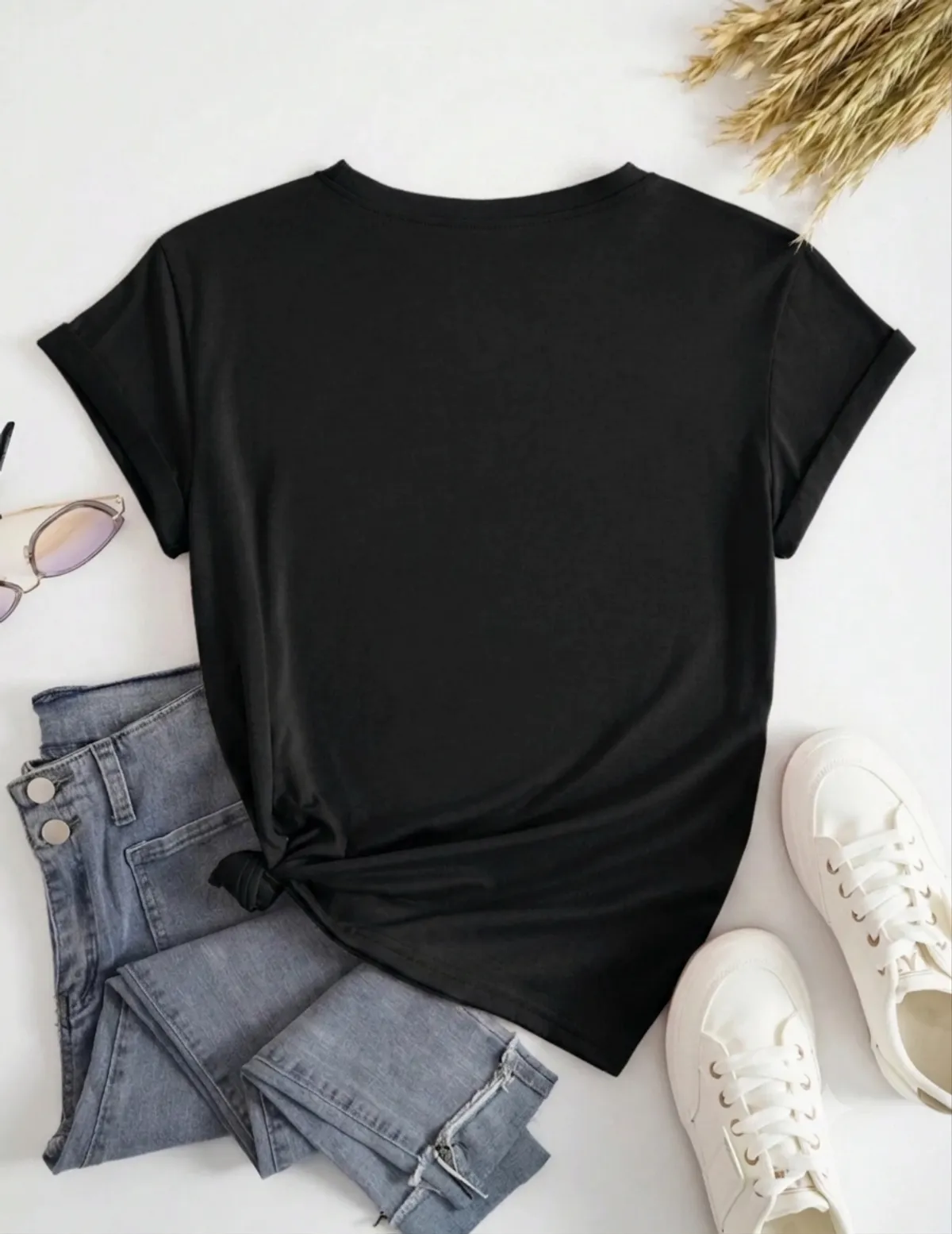 Women's Printing Casual  T-Shirt - Size XL