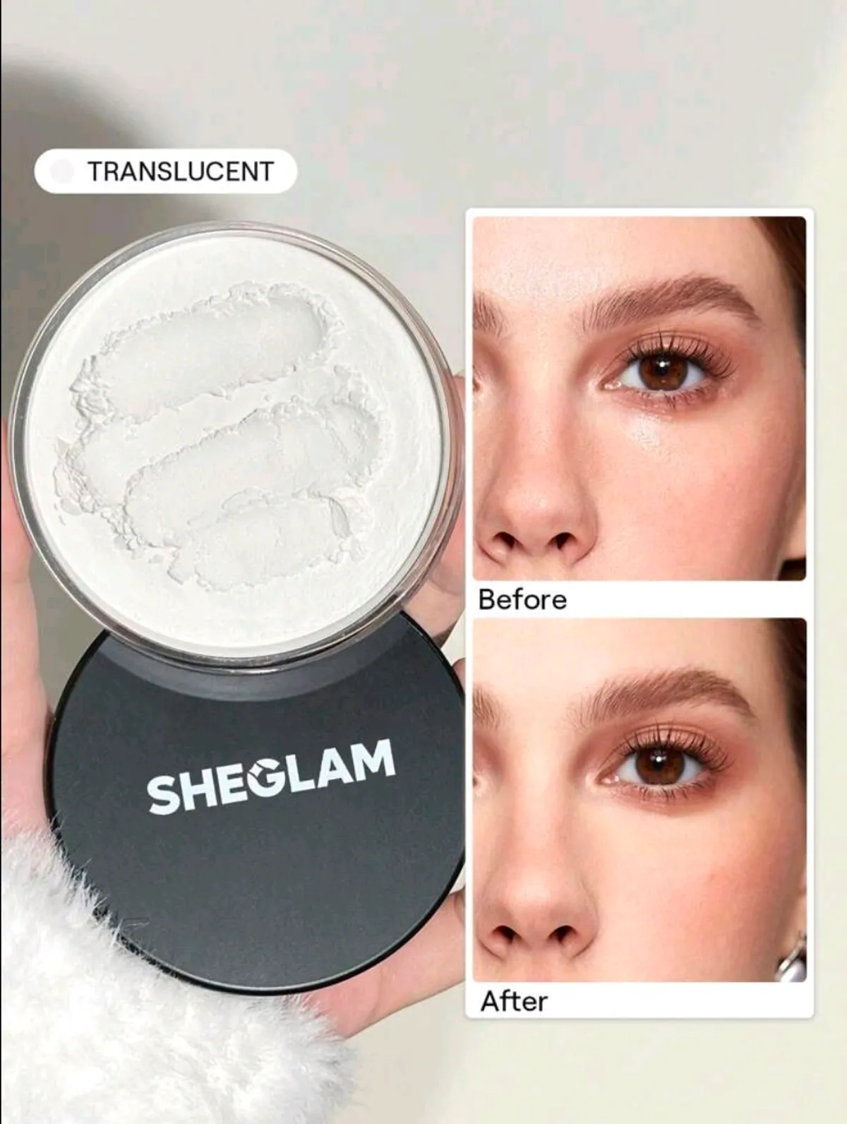 SHEGLAM Baked Glow Setting Powder-Translucent
