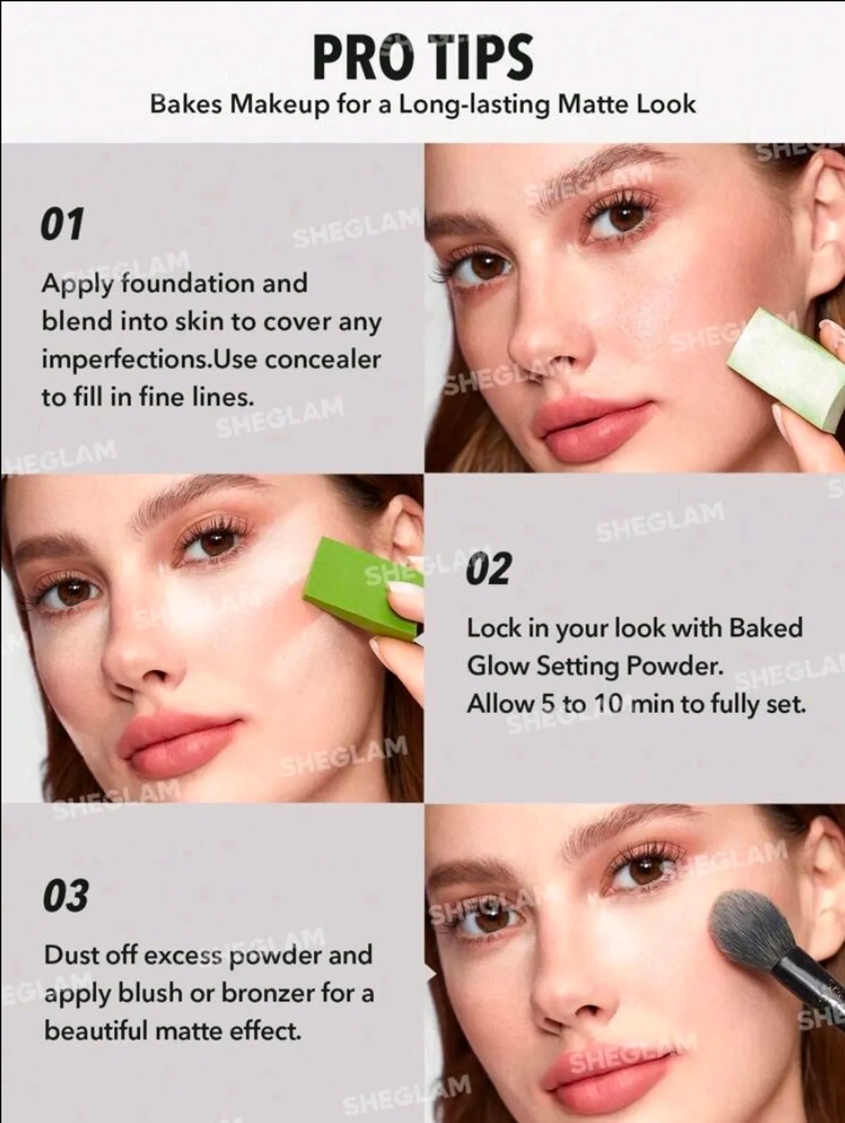 SHEGLAM Baked Glow Setting Powder-Translucent