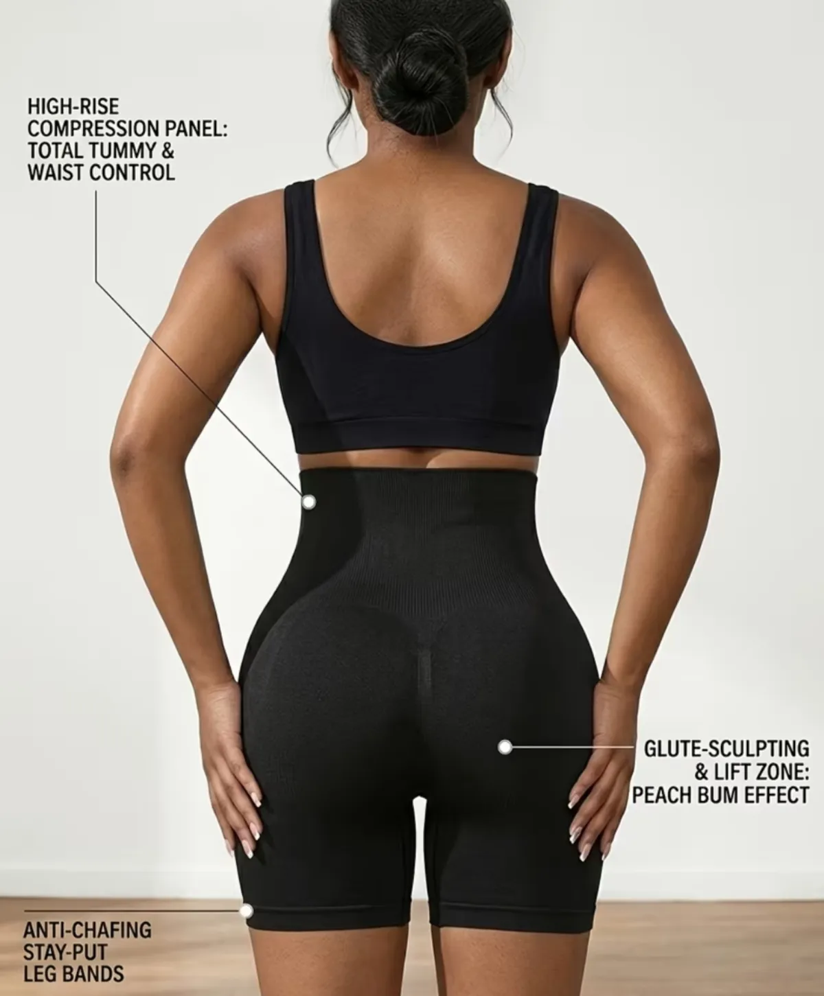 Seamless High Waist Shapewear Shorts, Tummy Control Butt Lifter Body Shaper, Compression Underwear For Women Under Dresses, Compression Waist Trainer - Size XL/ XXL