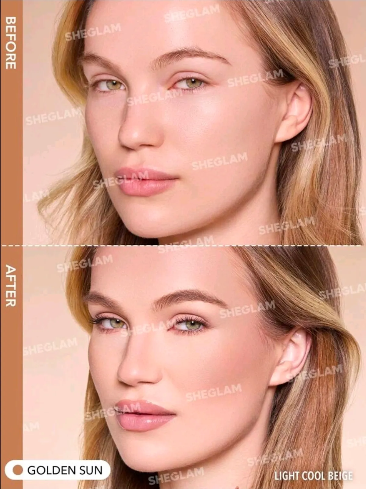 SHEGLAM Sun Beam Matte Liquid Bronzer-Golden Sun Gel Cream Contour