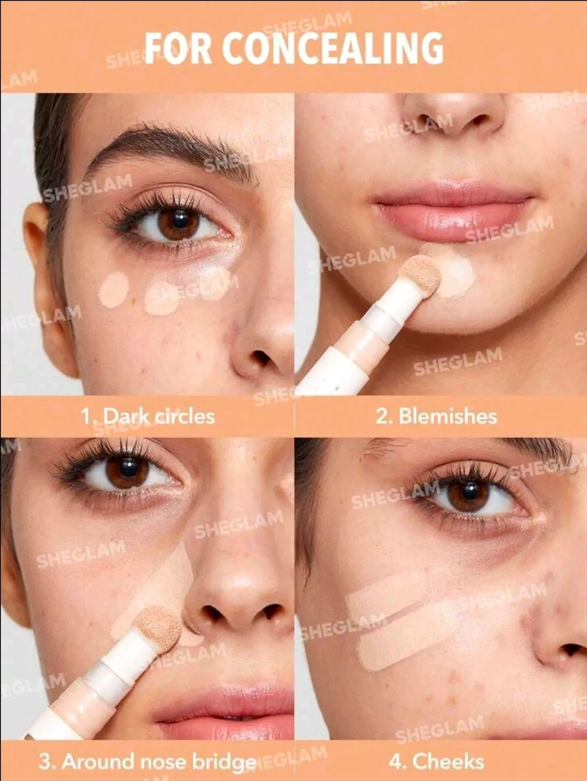 SHEGLAMChantilly Sponge-Head Applicator Matte Liquid Concealer