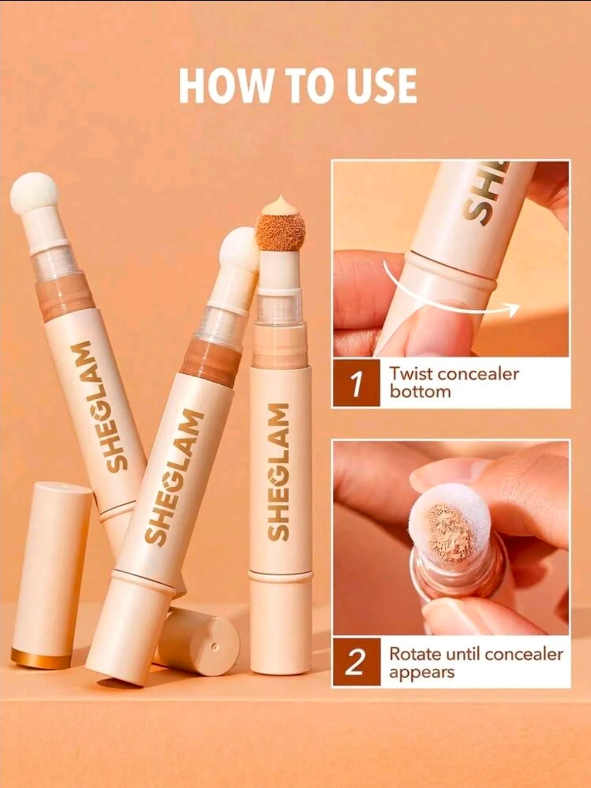 SHEGLAMChantilly Sponge-Head Applicator Matte Liquid Concealer