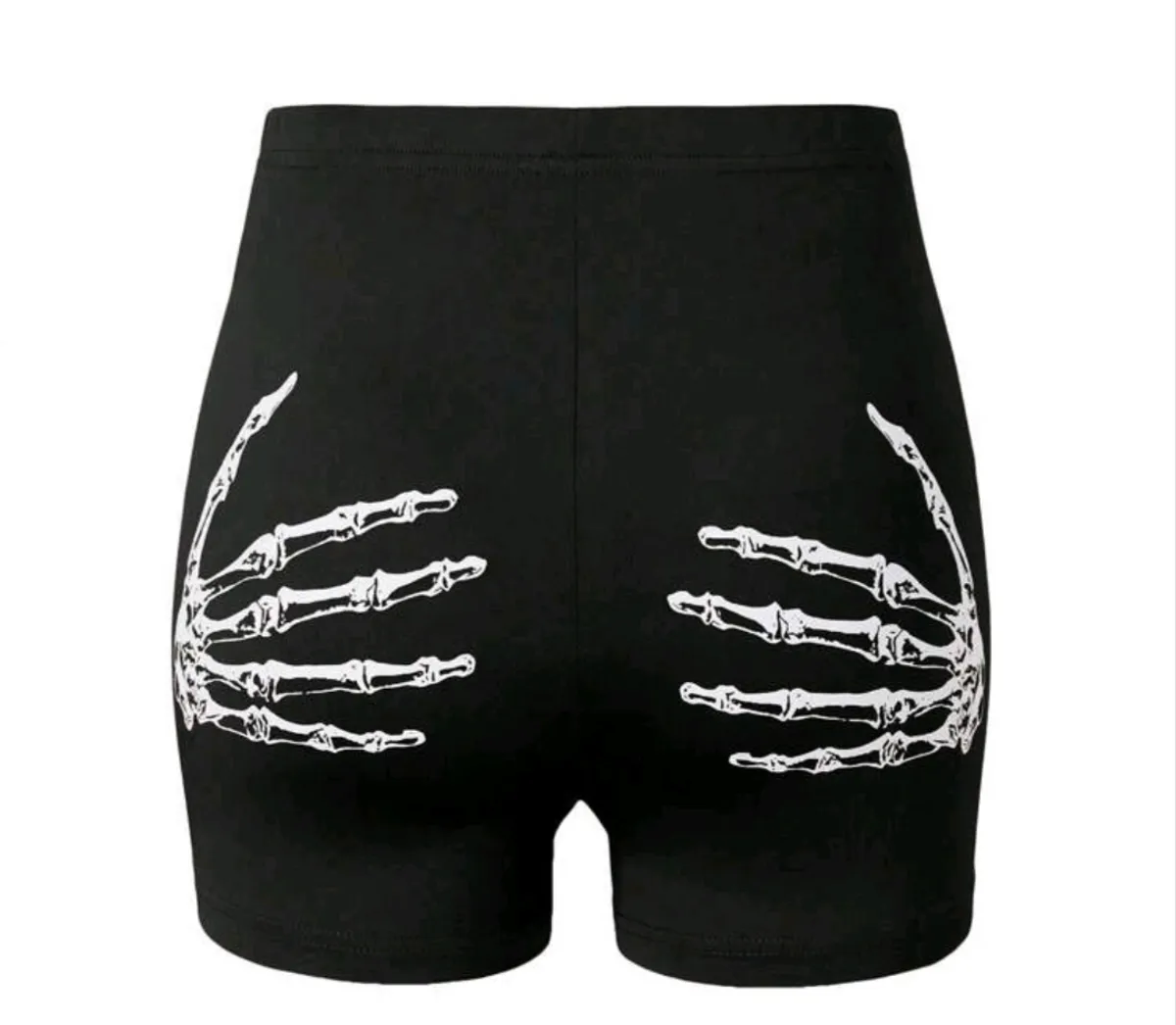 Unity Women's Skulls And Palm Printed Shorts Leggings- Size M
