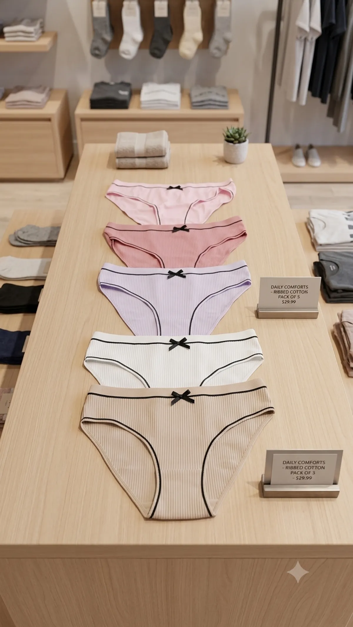 4PCS Triangular Comfortable Loose Sports Underwear With Bow - Size XL