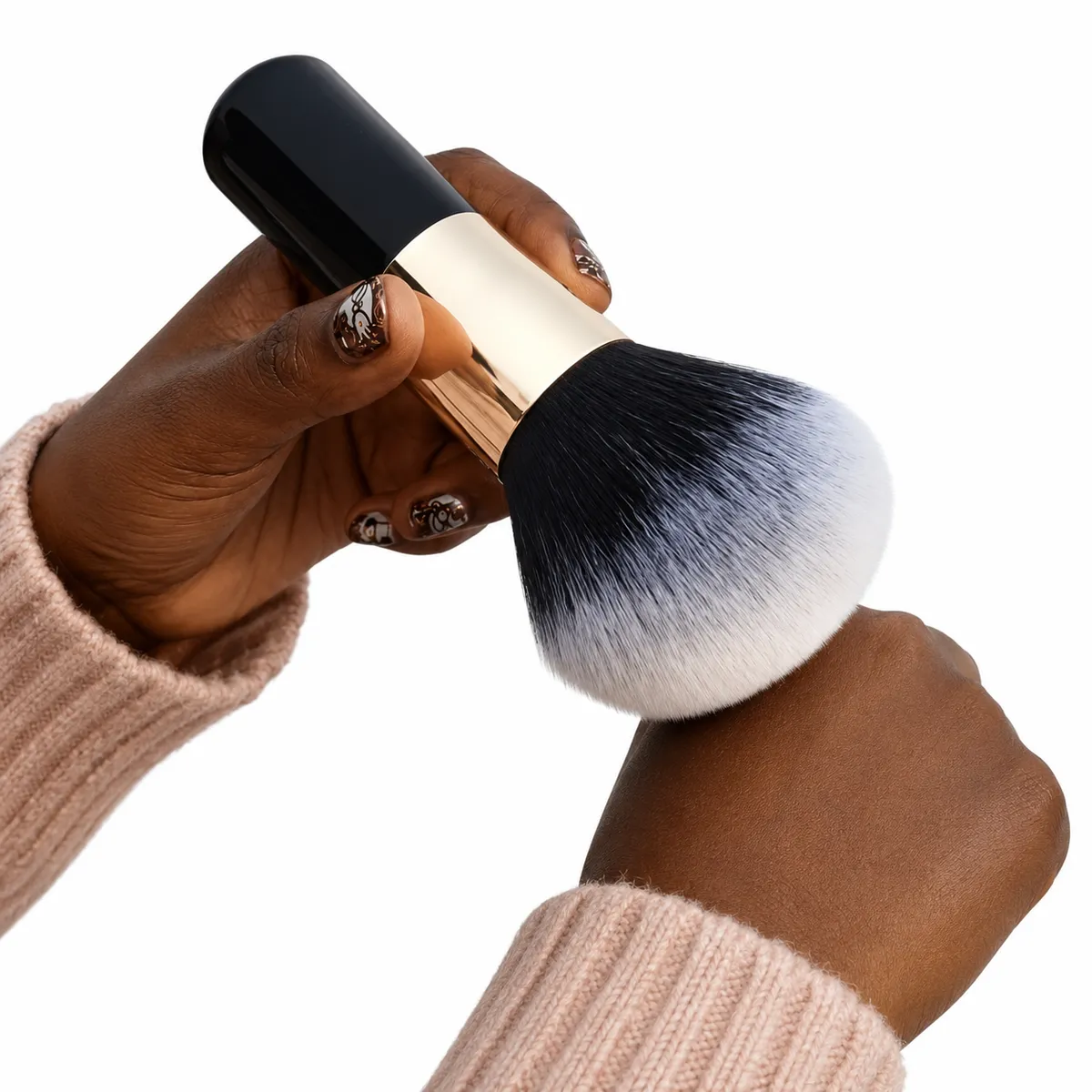 Large Soft Powder Blush Brush ,Long Bristle, Wet & Dry Foundation | Beginner Friendly | Professional Makeup Brush