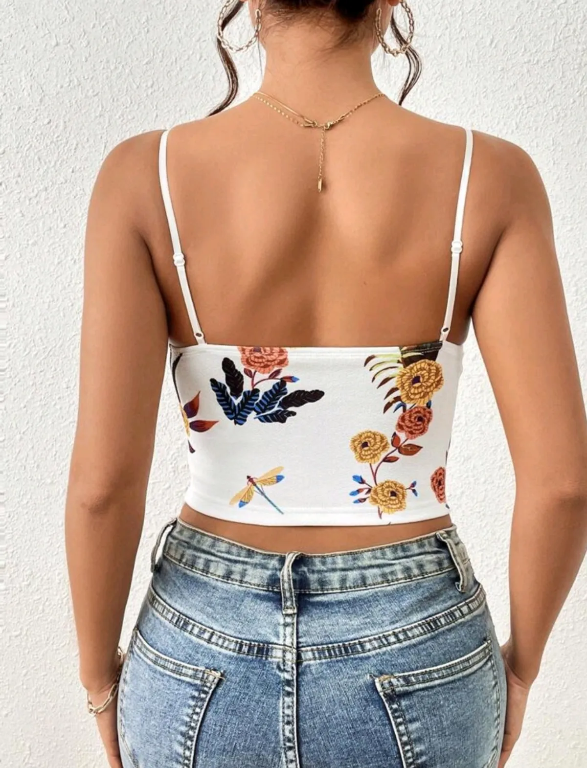 Privé Women Camisole Top Floral Print Cami Top - Size M