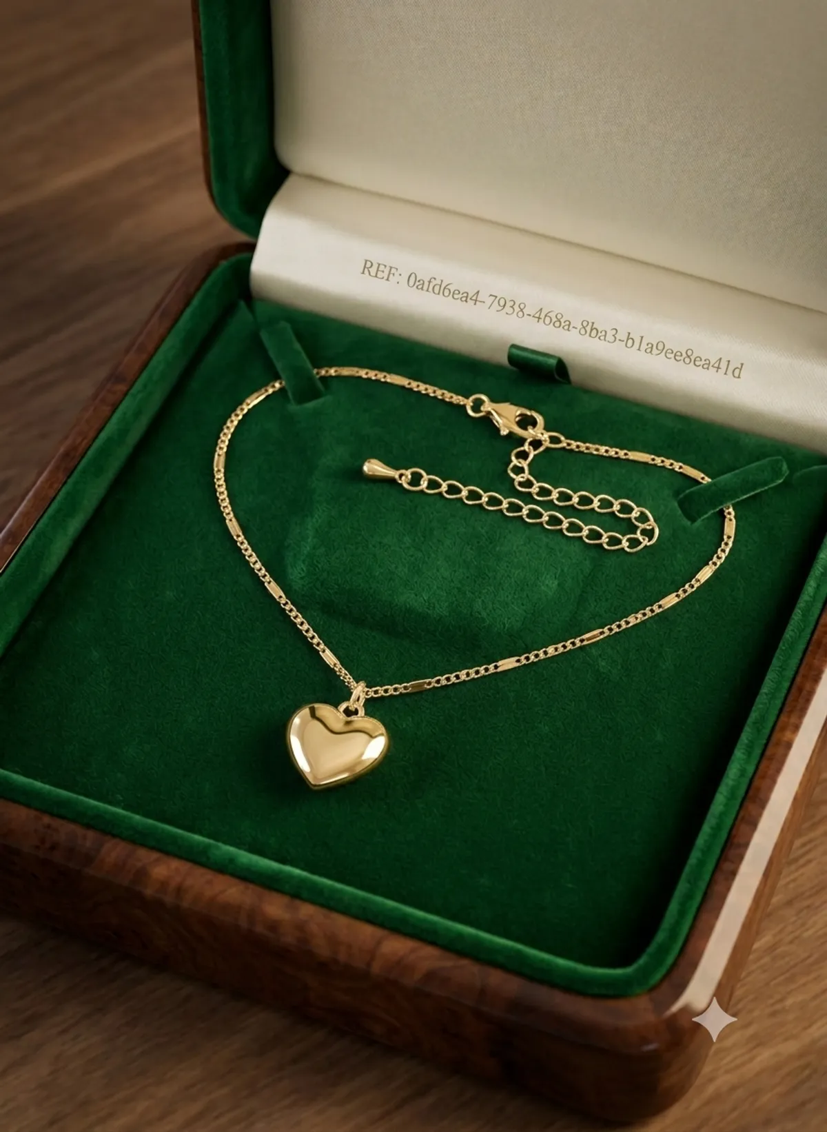 1PC Fashionable Stainless Steel Heart Charm Necklace For Women