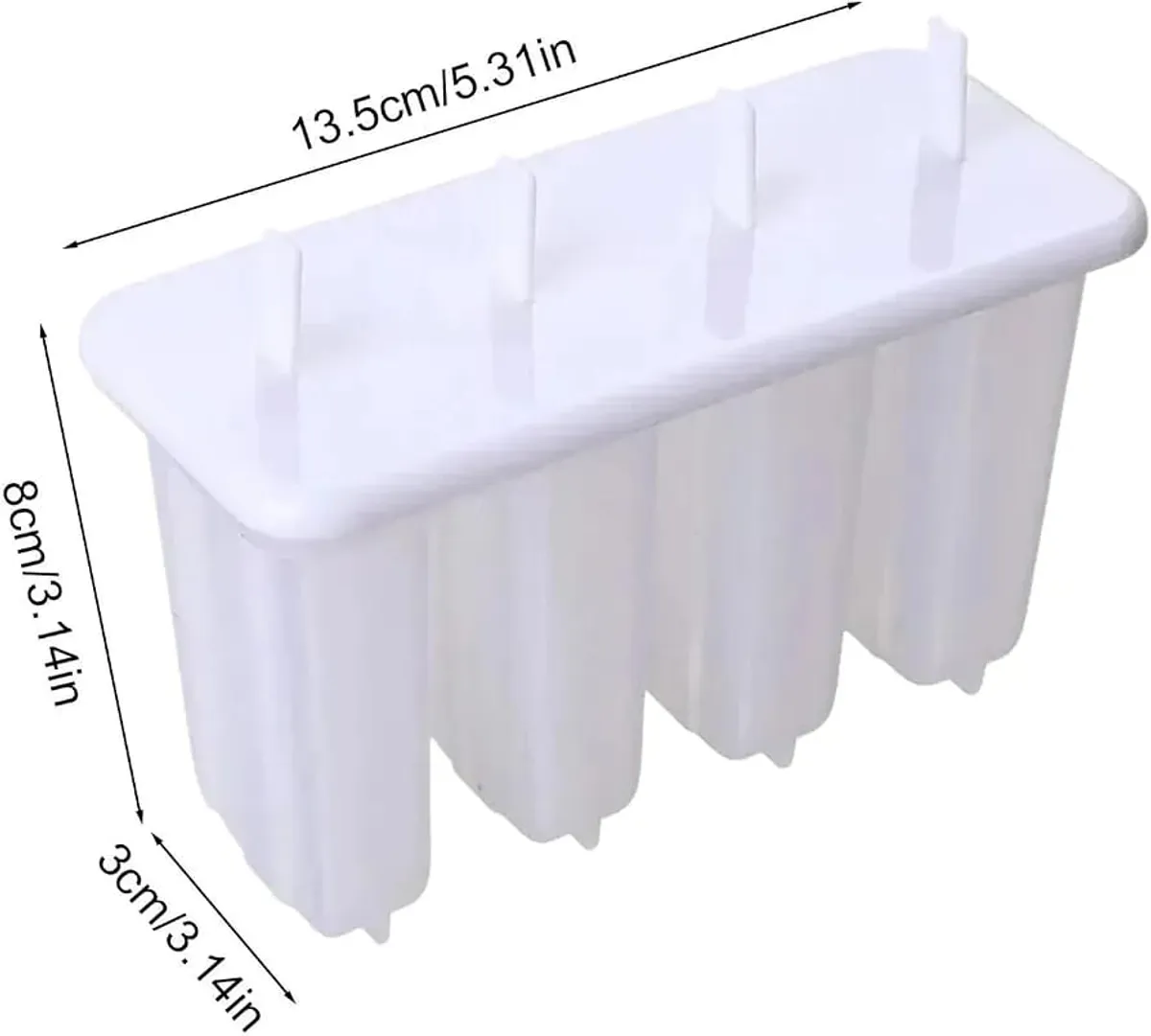 4 Bar Popsicle & Ice-Cream Bar Freezer Mold