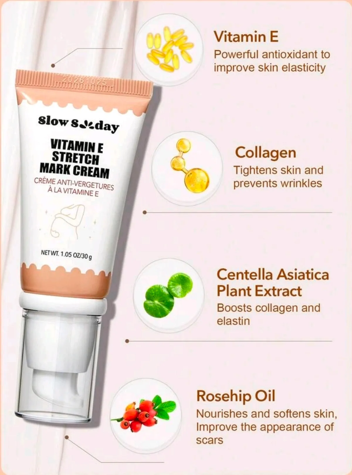 Slow Sunday Vitamin E Stretch Mark Cream