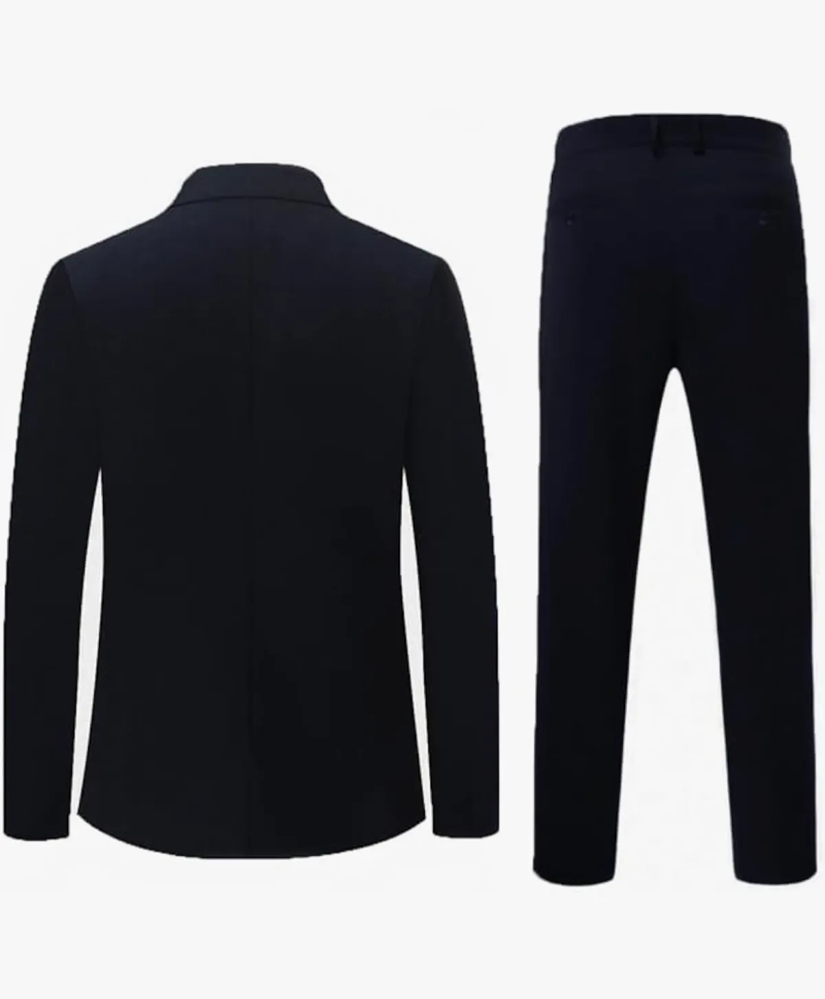 Men's Suit 2 Piece one Button Slim Fit Formal Wedding Prom Tuxedo Suits Blazer Pants Set - Size M