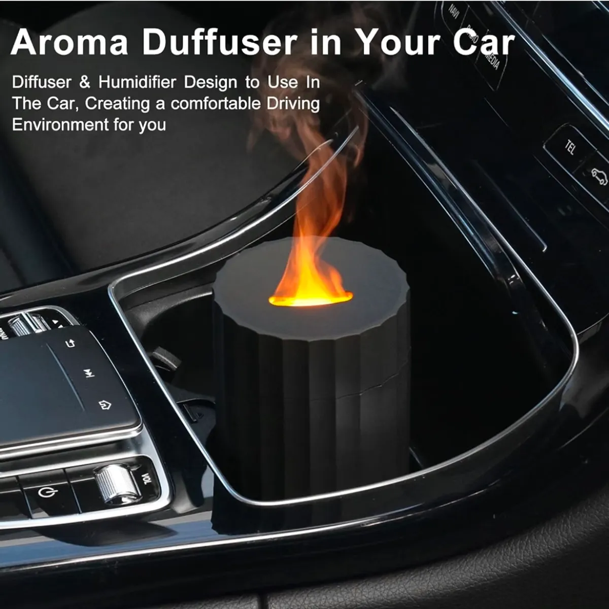 Aroma Diffuser with Flame Effect, Essential Oils Diffuser