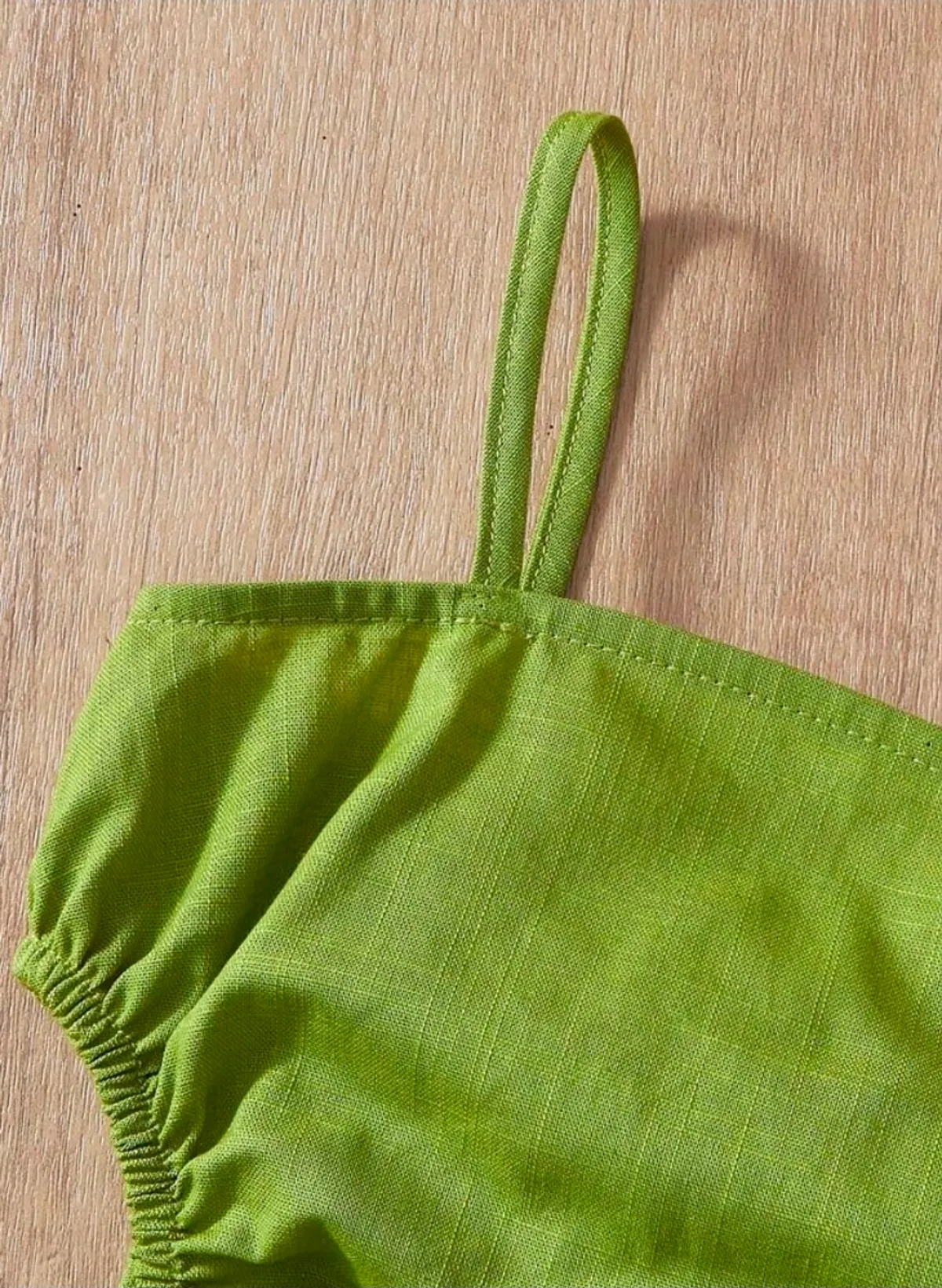 Baby Girl  Loose Fit Green Strap Jumpsuit - Size 2-3Y