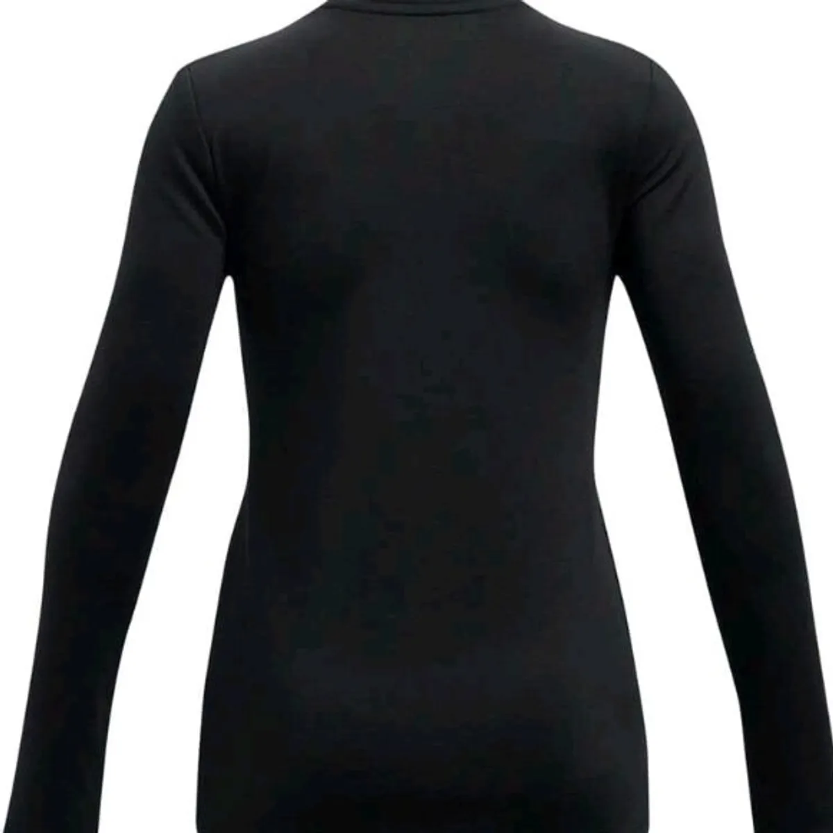 Women's Black Cozy Long Sleeve Crew Neck T-Shirt-Size S