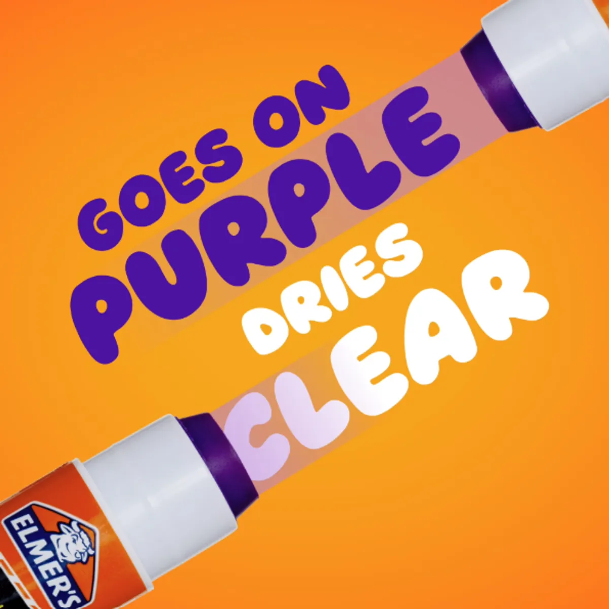 Elmer's Disappearing Purple School Glue Stick 2 Pack