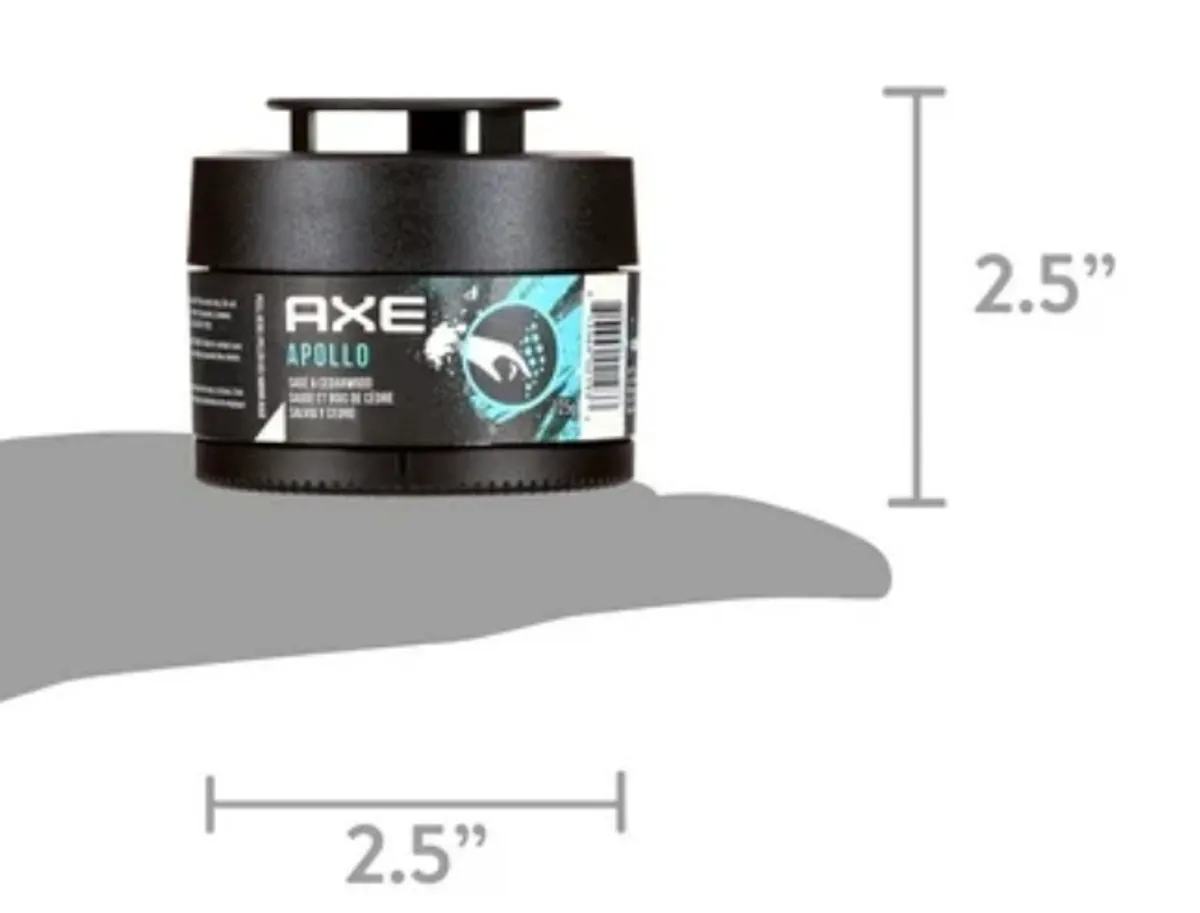 AXE Gel Can Car Air Freshener (Apollo Scent, 1 Pack)