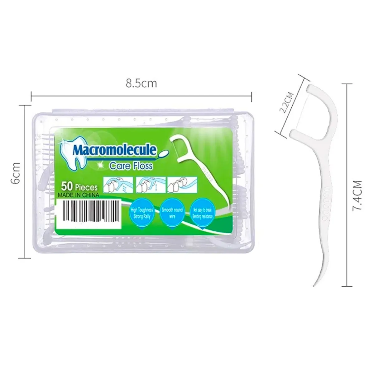 Macromolecule Care Floss Picks Dental