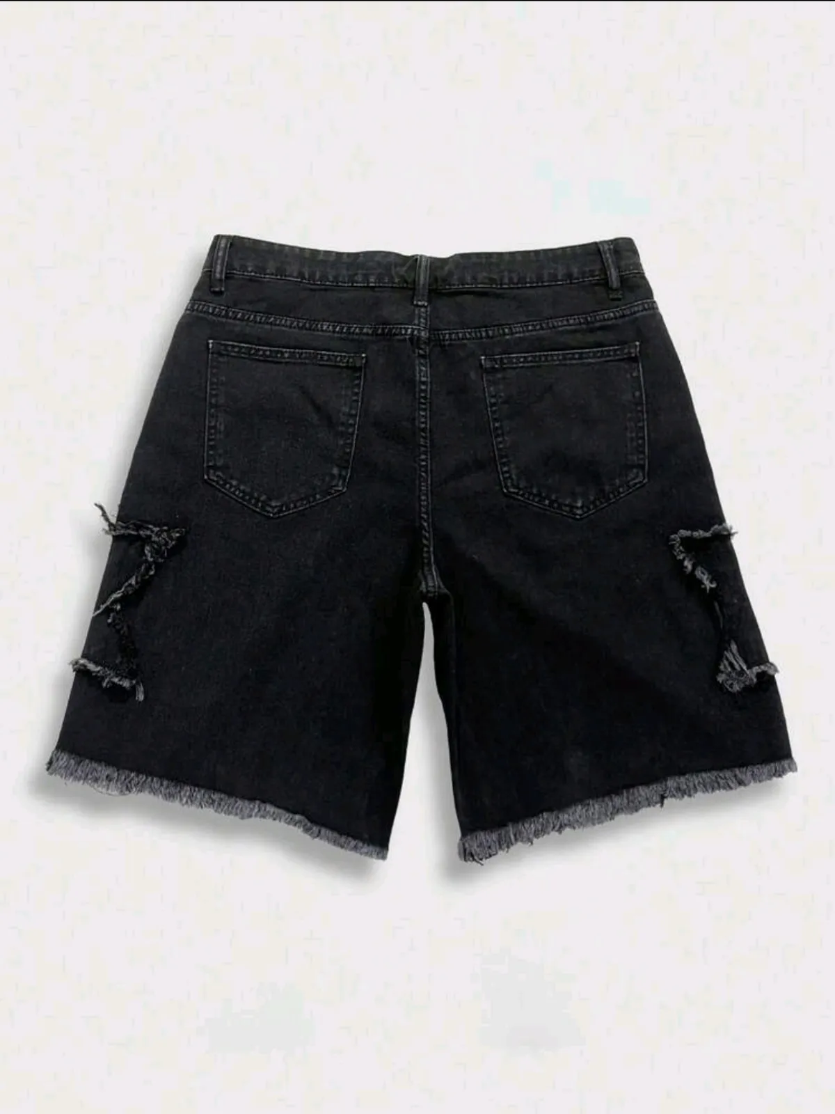 Men's Summer Denim Loose Wide Leg Shorts - Size L