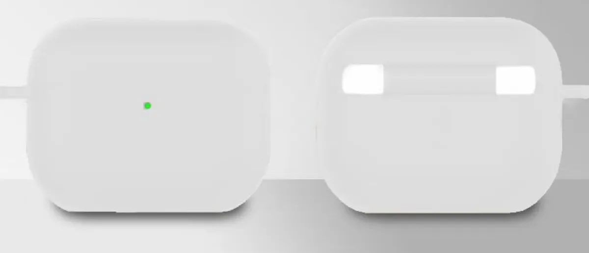 White Silicone Cover Case for AirPods Pro Generation with Cleaner Kit and Keychain